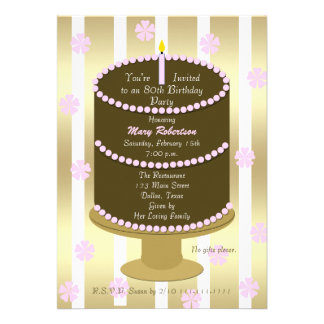 Year  Birthday Party Ideas on 80 Year Old Birthday Cake Gifts  Posters  Cards  And Other Gift Ideas