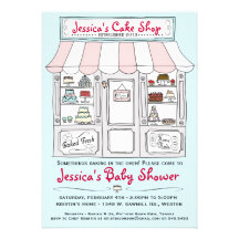 Cake Baby Shower Invitation