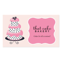 Cake Bakery Business Card