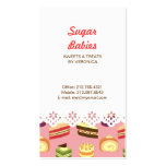 Cake Buffet (Pink) Lace Border Business Card