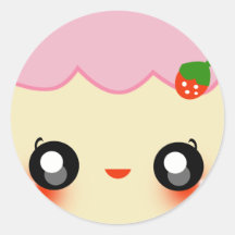 Cake Chan Round Sticker
