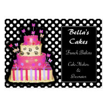 Cake makers business Cards