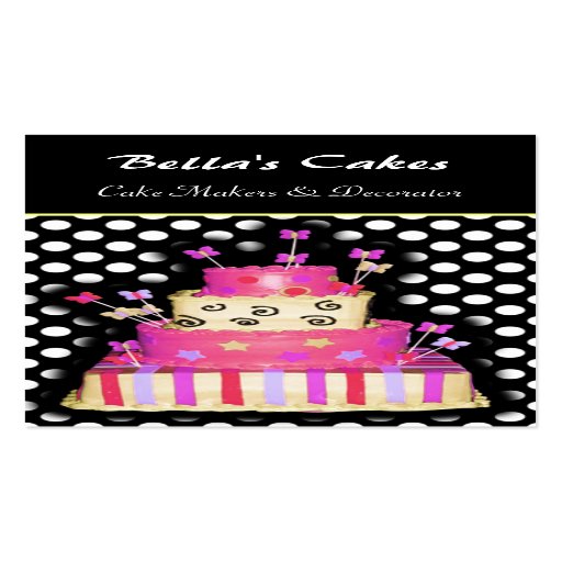 Cake makers business Cards