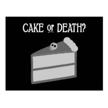 Cake or Death? Postcards