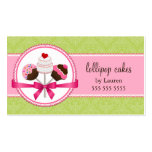 Cake Pops Bakery Business Cards