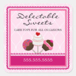 Cake Pops Bakery Stickers