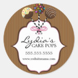Cake Pops Bakery Stickers