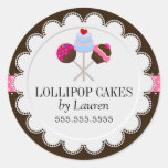 Cake Pops Bakery Stickers