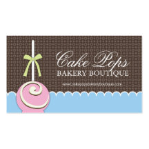 Cake Pops Business Cards