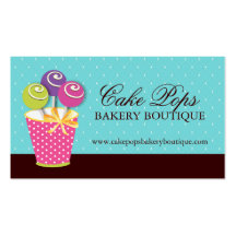 Cake Pops Business Cards