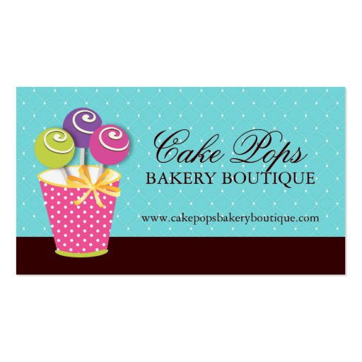 Cake Pops Business Cards