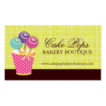 Cake Pops Business Cards