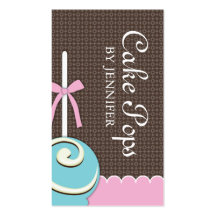 Cake Pops Business Cards