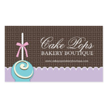 Cake Pops Business Cards