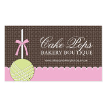 Cake Pops Business Cards