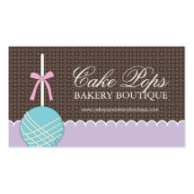 Cake Pops Business Cards