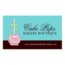 Cake Pops Business Cards