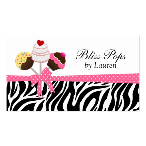 Cake Pops Business Cards