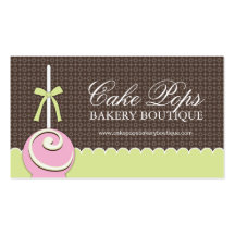 Cake Pops Business Cards