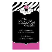 Cake Pops Business Cards - Custom