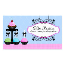 Cake Pops Cupcake Dessert Tables Business Cards