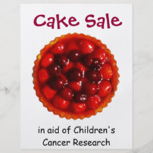 Cake Sale for Charity Flyer