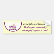 Cakes for Causes Sugar Bumper Sticker