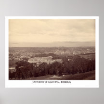 Cal Berkeley Campus Photo 1888 Poster
