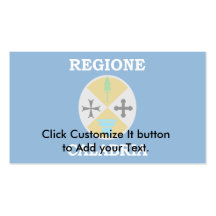 Calabria, Italy flag Business Cards