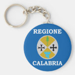 Calabria, Italy flag Key Chains