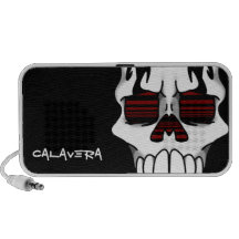 Calavera Ebony (Red) Doodle Speaker