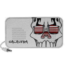 Calavera Ivory (Red) Doodle Speaker
