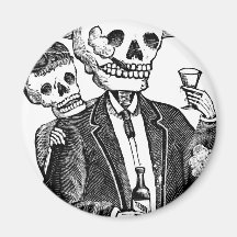 Calaveras from Guadalajara, Mexico Refrigerator Magnets