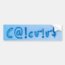 calculus calculu$ coexist bumper sticker