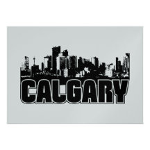 Calgary Skyline Custom Invitations