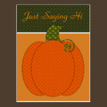 Calico Pumpkin Trio Postcard postcards