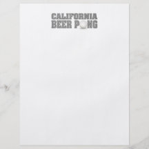 California Beer Pong Flyers
