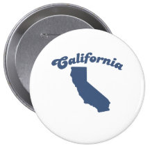CALIFORNIA Blue State Button