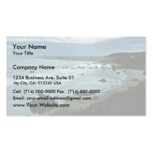 California coast business card template