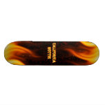 California hottie flames red marble skateboard