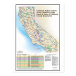 California Indian Culture Areas - postcard