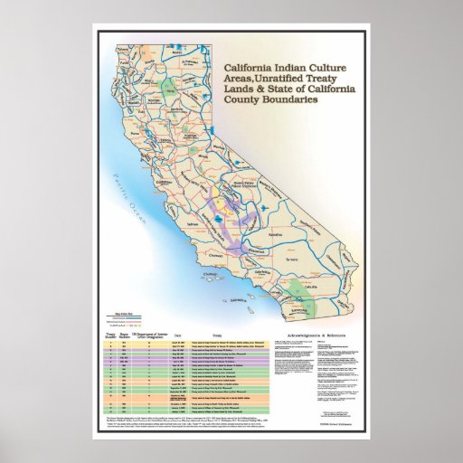 California Indian Culture Areas - Poster