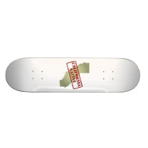 California Native Stamped on Map Skate Board Decks