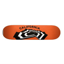 California Orange Skate Board