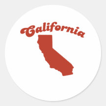 CALIFORNIA Red State Stickers