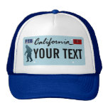 California Sasquatch License Plate Hats
