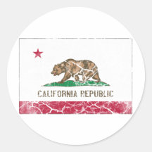 California State Flag Vintage Sticker