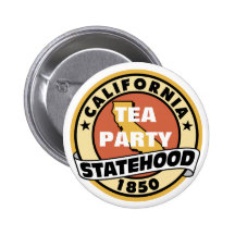 CALIFORNIA TEA PARTY STATE BUTTON