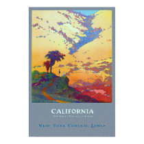 California Travel Poster posters