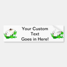 Californian blue eyed rabbit in green grass.png bumper stickers
